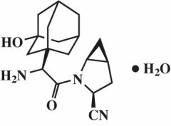 Saksagliptino struktūrinė formulė